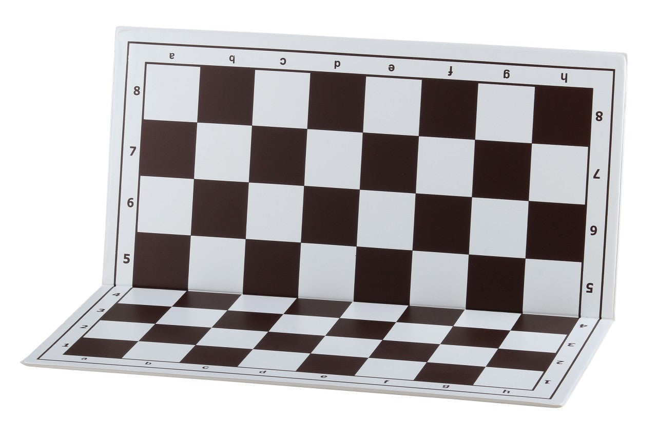 Échiquier plastique pliant en 2, marron et blanc - échiquier de tournoi de 36x36cm - Échiquier plastique pliant en 2, marron et blanc - échiquier de tournoi de 36x36cm