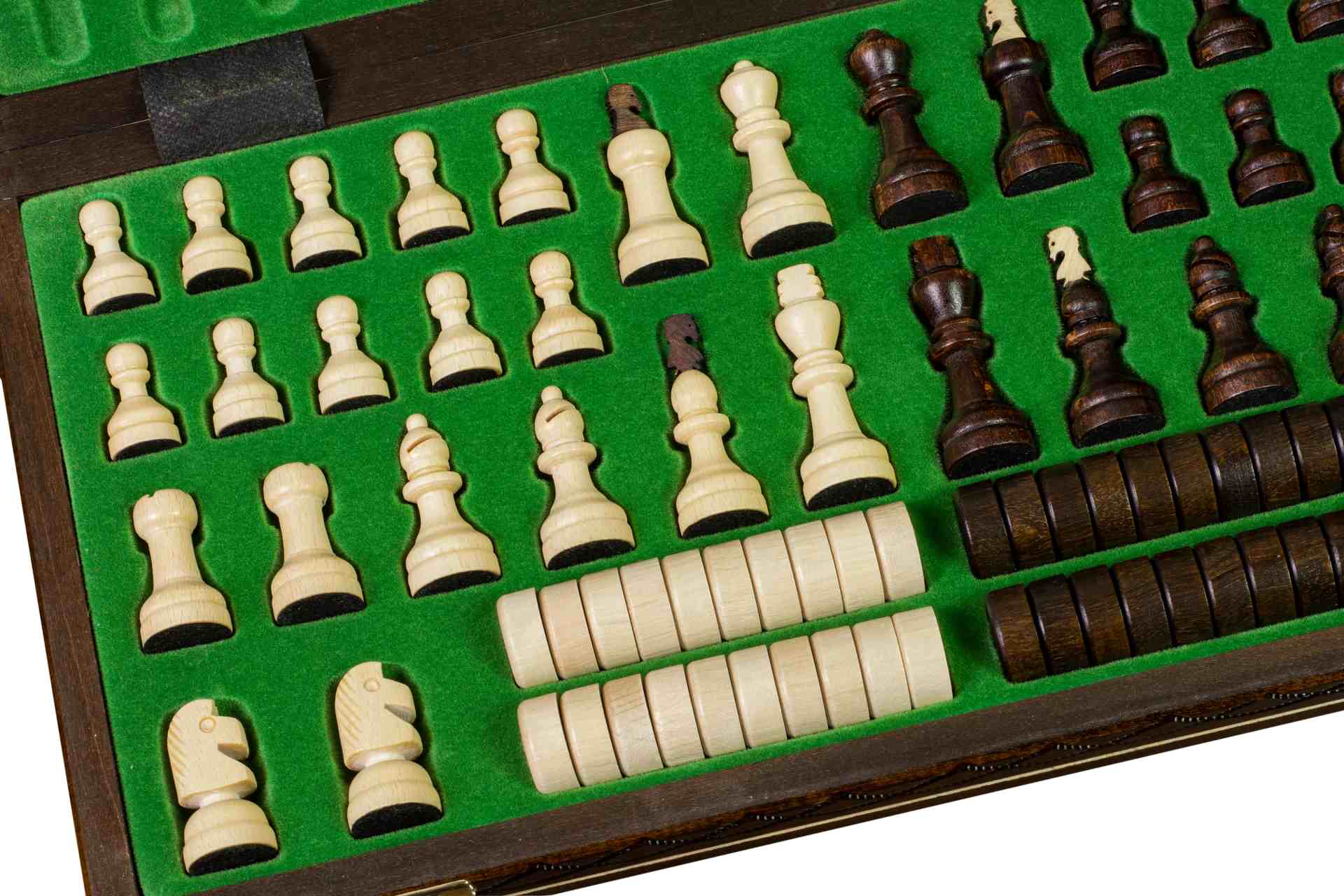 Jeu d'échecs Capablanca + Jeu de Dames, pliant en bois, de taille moyenne (40 x 40cm) - Ensemble Complet (variante du jeu d'échecs avec échiquier 10x10) - Jeu d'échecs Capablanca + Jeu de Dames, pliant en bois, de taille moyenne (40 x 40cm) - Ensemble Complet (variante du jeu d'échecs avec échiquier 10x10)