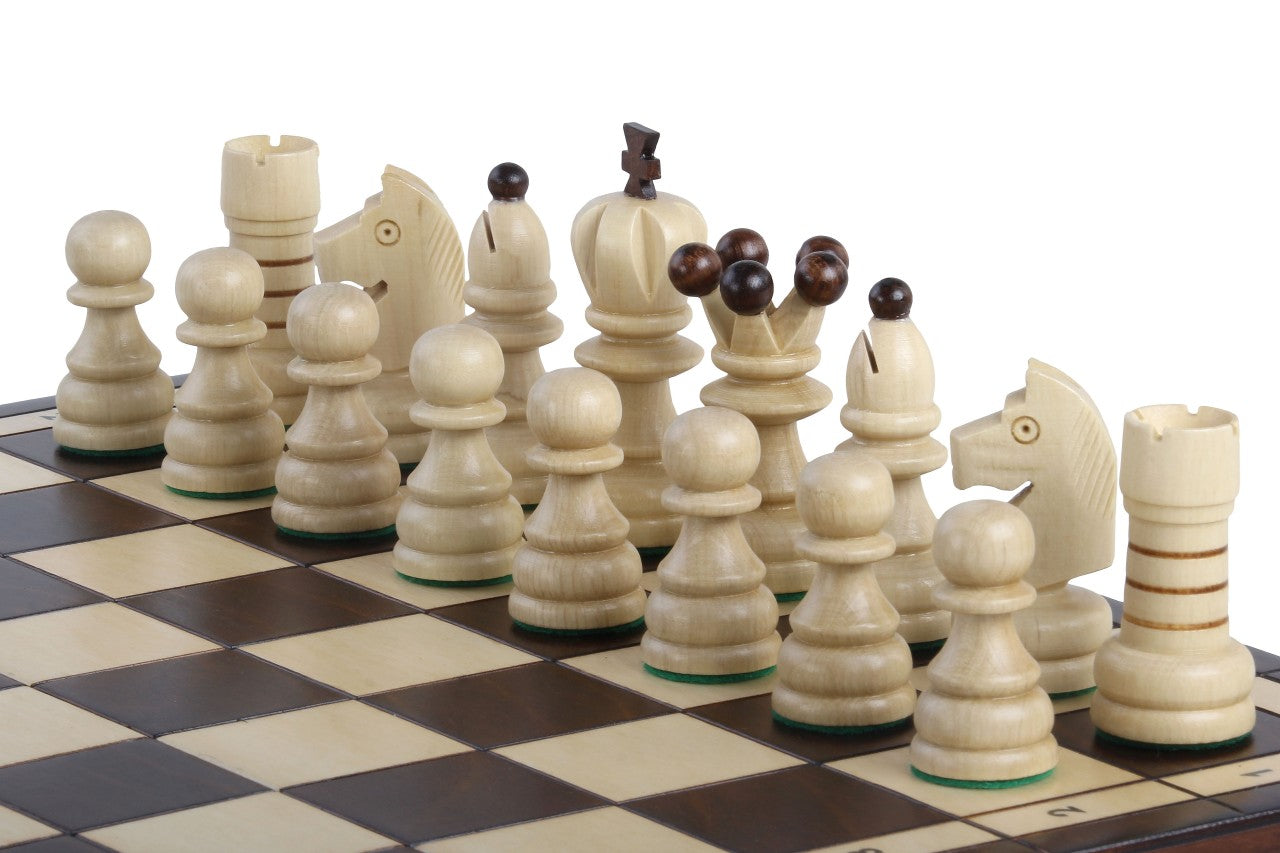 Jeu d'échecs PERLE en bois de charme, de grande taille (42 x 42cm) - Ensemble Complet - Jeu d'échecs PERLE en bois de charme, de grande taille (42 x 42cm) - Ensemble Complet