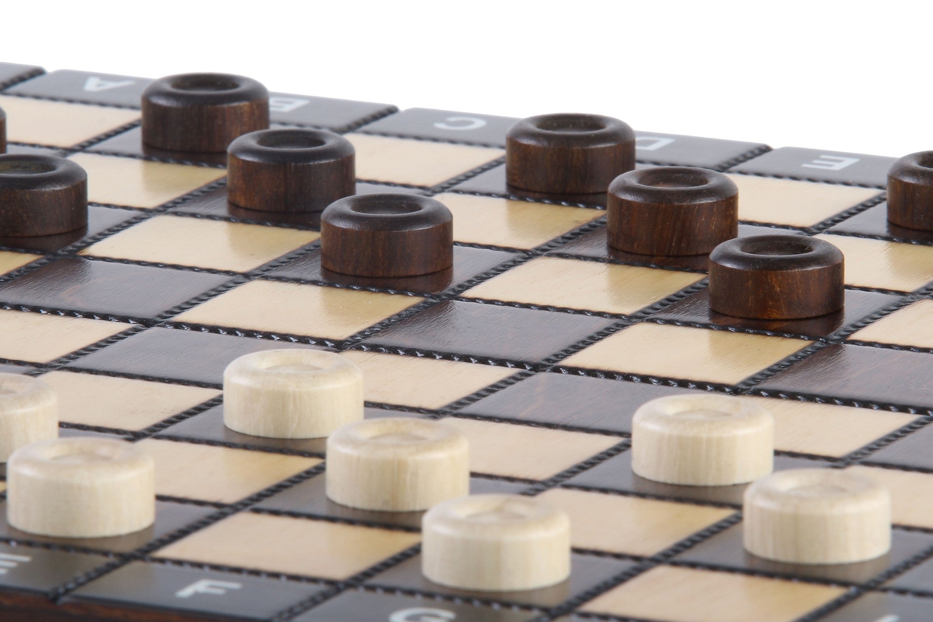 Jeu d'Echecs + Dames + Backgammon en bois de charme, de petite taille (27 x 27cm) - Ensemble comprenant trois jeux pour deux joueurs - Jeu d'Echecs + Dames + Backgammon en bois de charme, de petite taille (27 x 27cm) - Ensemble comprenant trois jeux pour deux joueurs