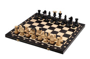 Jeu d'échecs AMBASSADEUR en bois de charme, de grande taille (55 x 55cm) - Ensemble Complet