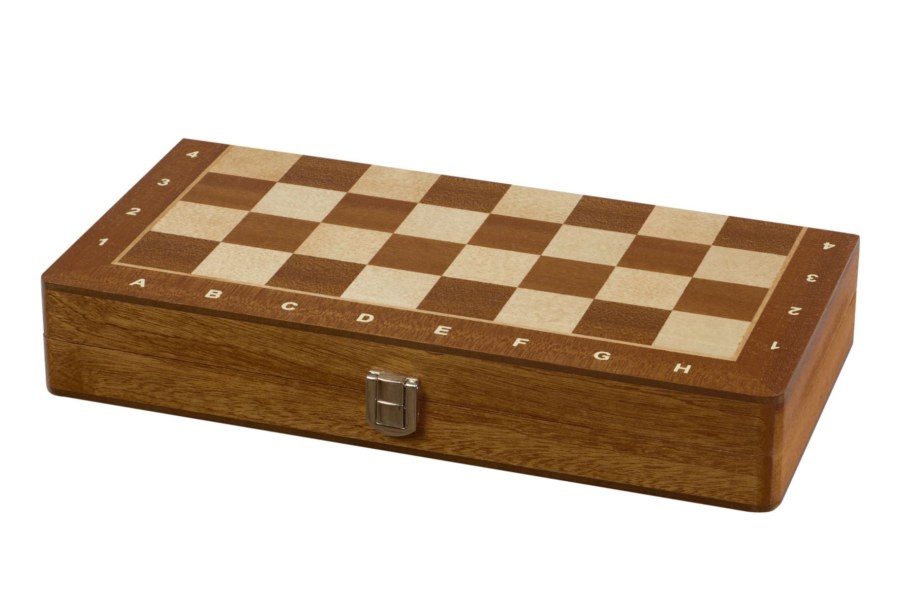 Jeu d'échecs MAGNETIQUE en bois d'acajou, pliant, de petite taille (31 x 31cm) - Ensemble Complet - Jeu d'échecs MAGNETIQUE en bois d'acajou, pliant, de petite taille (31 x 31cm) - Ensemble Complet