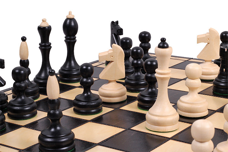 Jeu d'échecs CLASSIQUE en bois de charme, de grande taille (50 x 50m) - Ensemble Complet - Jeu d'échecs CLASSIQUE en bois de charme, de grande taille (50 x 50m) - Ensemble Complet