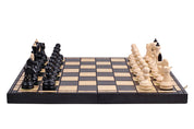 Jeu d'échecs CLASSIQUE en bois de charme, de grande taille (50 x 50m) - Ensemble Complet