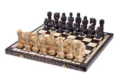 Jeu d'Echecs GLADIATEUR en bois de tilleul, de grande taille (59 x 59cm) - Ensemble Complet