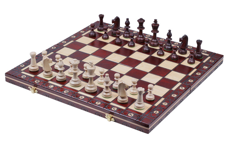 Jeu d'échecs CONSUL en bois de charme, de grande taille (48 x 48cm) - Ensemble Complet - Jeu d'échecs CONSUL en bois de charme, de grande taille (48 x 48cm) - Ensemble Complet