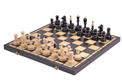 Jeu d'échecs CLASSIQUE en bois de charme, de grande taille (50 x 50m) - Ensemble Complet