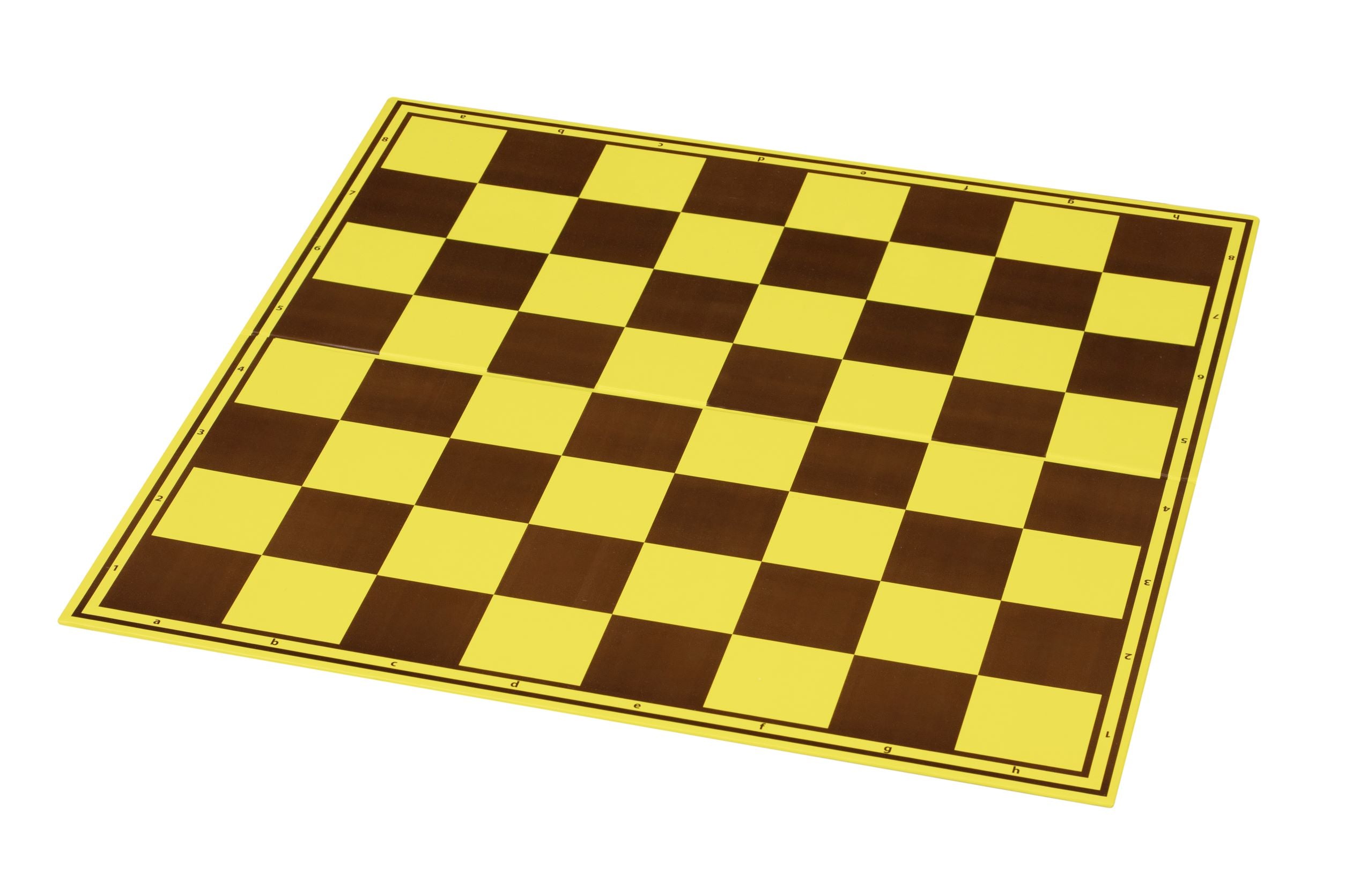 Échiquier cartonné pliant en 2 marron/jaune - échiquier de tournoi de taille 5+ - Échiquier cartonné pliant en 2 marron/jaune - échiquier de tournoi de taille 5+