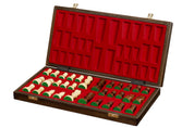 Jeu d'échecs d'entraînement pliant en bois , de grande taille (42 x 42cm) - Ensemble Complet
