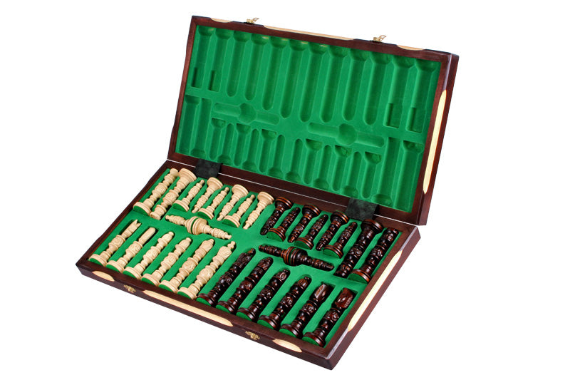 Jeu d'Echecs GALANT  en bois bois de charme, de grande taille (57 x 57cm) - Ensemble Complet - Jeu d'Echecs GALANT  en bois bois de charme, de grande taille (57 x 57cm) - Ensemble Complet