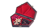 Jeu d'échecs en bois YALTA 3 Joueurs de petite taille (32 x 28 cm)