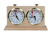 Pendule BHB en bois  claire de grande taille avec un support - Pendule traditionnelle mécanique
