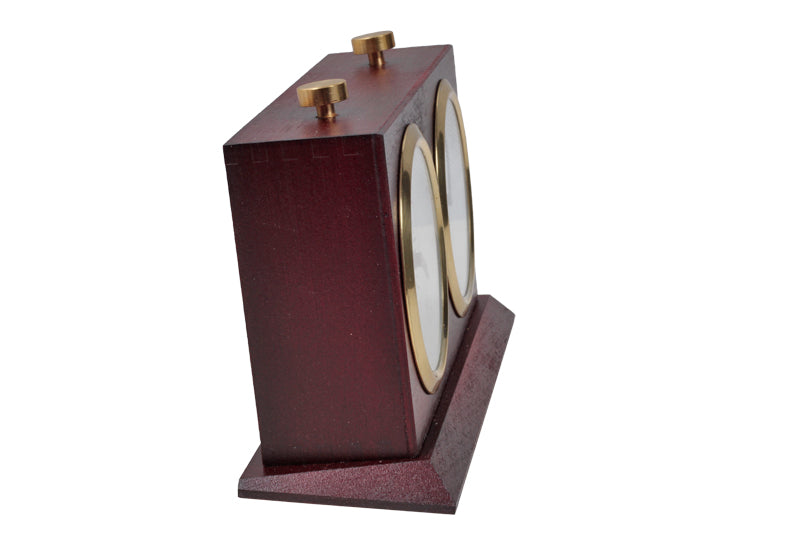 Pendule BHB en bois  foncé de grande taille avec un support - Pendule traditionnelle mécanique - Pendule BHB en bois  foncé de grande taille avec un support - Pendule traditionnelle mécanique