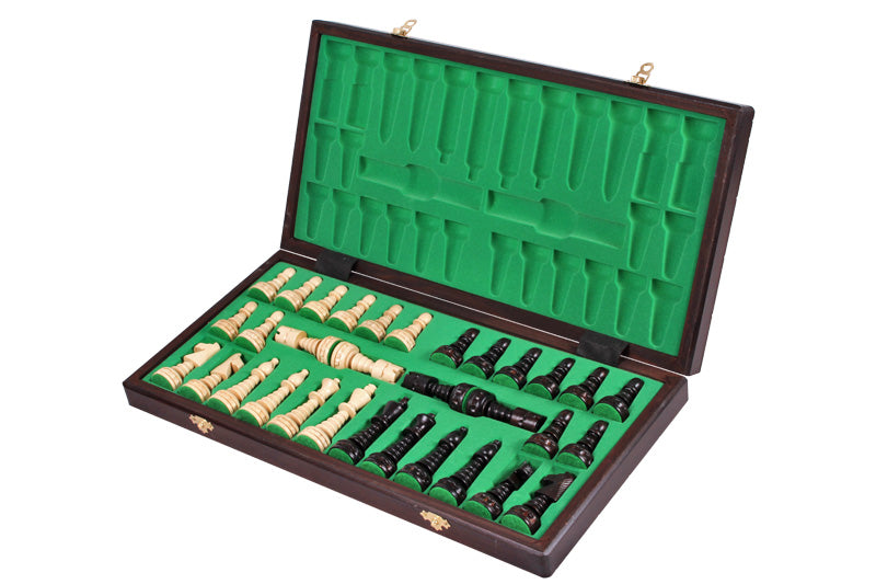 Jeu d'Echecs du SAPIN DE NOËL en bois de charme, de grande taille (48 x 48 cm) - Ensemble complet - Jeu d'Echecs du SAPIN DE NOËL en bois de charme, de grande taille (48 x 48 cm) - Ensemble complet