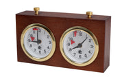 Pendule BHB en bois  foncé de petite taille sans support - Pendule traditionnelle mécanique