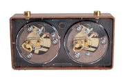 Pendule BHB de tournoi, boîtier en plastique marron, de petite taille - Pendule traditionnelle mécanique