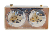 Pendule BHB de tournoi, boîtier en plastique de couleur crème, de petite taille - Pendule traditionnelle mécanique