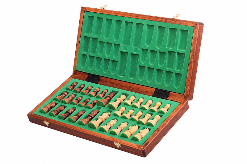 Jeu d'échecs de tournoi avec les pièces German Knight (Timeless) en bois d'acacia et buis de taille 5 (48x48cm) - L'ensemble complet - Jeu d'échecs de tournoi avec les pièces German Knight (Timeless) en bois d'acacia et buis de taille 5 (48x48cm) - L'ensemble complet