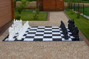 Pièces d'échecs Géantes en plastique pour Jardin et Exterieur (hauteur du roi 90 cm)
