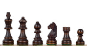 Les pièces d'échecs en bois STAUNTON de taille 5 avec 2 dames supplémentaires, en poly-sac