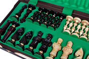 Jeu d'échecs sculpté de grande taille ROYAL LUX  (65 x 65 cm)