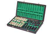 Jeu d'Echecs GIEWONT en bois de tilleul, de taille moyenne (57 x 57cm) - Ensemble Complet