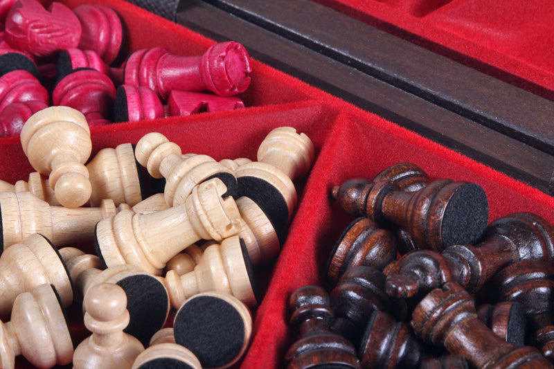 Jeu d'échecs en bois YALTA 3 Joueurs de petite taille (32 x 28 cm) - Jeu d'échecs en bois YALTA 3 Joueurs de petite taille (32 x 28 cm)