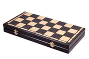 Jeu d'échecs CLASSIQUE en bois de charme, de grande taille (50 x 50m) - Ensemble Complet