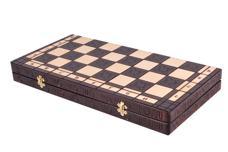Jeu d'Echecs ROMAIN en bois de hêtre, de grande taille (55 x 55cm) - Ensemble Complet - Jeu d'Echecs ROMAIN en bois de hêtre, de grande taille (55 x 55cm) - Ensemble Complet