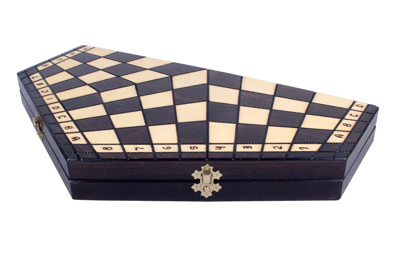 Jeu d'échecs en bois YALTA 3 Joueurs de grande taille  (54 x 47 cm) - Jeu d'échecs en bois YALTA 3 Joueurs de grande taille  (54 x 47 cm)