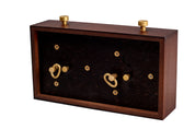 Pendule BHB en bois  foncé de petite taille sans support - Pendule traditionnelle mécanique