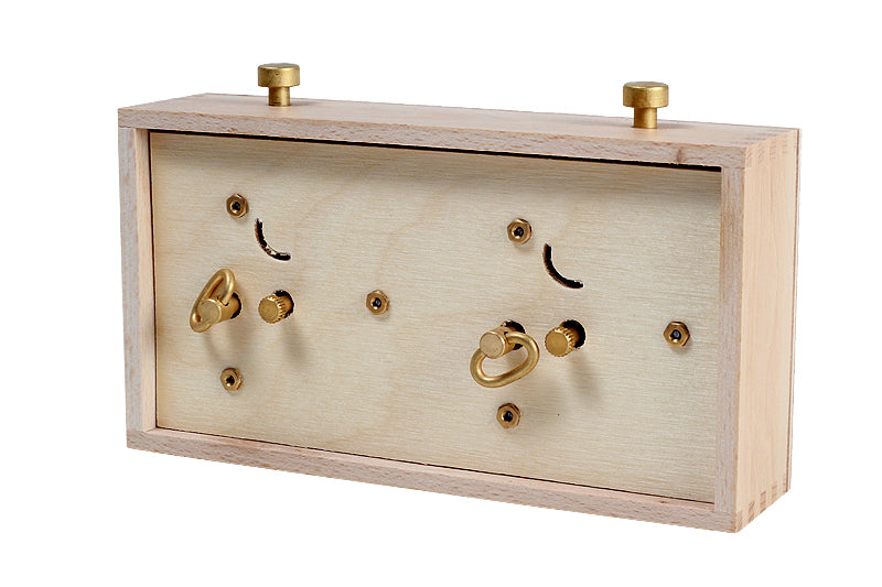 Pendule BHB en bois  claire de petite taille sans support - Pendule traditionnelle mécanique - Pendule BHB en bois  claire de petite taille sans support - Pendule traditionnelle mécanique