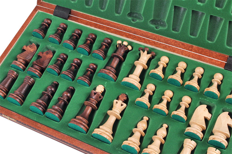 Jeu d'échecs CONSUL en bois de charme, de grande taille (48 x 48cm) - Ensemble Complet - Jeu d'échecs CONSUL en bois de charme, de grande taille (48 x 48cm) - Ensemble Complet