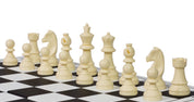 Pièces d'échecs en plastique Staunton, blanches et noires de taille 3 (roi 65mm)
