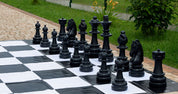Pièces d'échecs Géantes en plastique pour Jardin et Exterieur (hauteur du roi 74 cm)