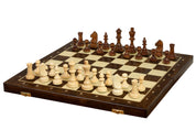 Jeu d'échecs d'entraînement pliant en bois , de grande taille (42 x 42cm) - Ensemble Complet