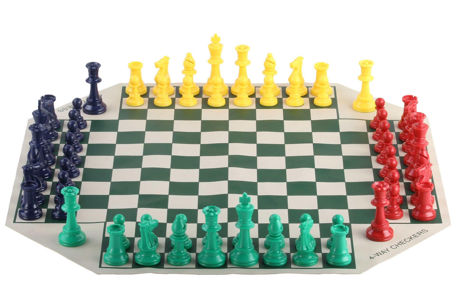 Jeu d'échecs à 4 joueurs - Ensemble complet en format souple - Jeu d'échecs à 4 joueurs - Ensemble complet en format souple