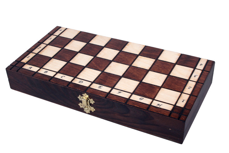 Jeu d'Echecs ROYAL MAXI en bois de charme et de hêtre, de taille moyenne (31 x 31cm) - Ensemble Complet - Jeu d'Echecs ROYAL MAXI en bois de charme et de hêtre, de taille moyenne (31 x 31cm) - Ensemble Complet