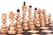 Jeu d'Echecs ROMAIN en bois de hêtre, de grande taille (55 x 55cm) - Ensemble Complet
