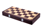 Jeu d'échecs DE CLUB en bois de charme, de grande taille (48 x 48cm) - Ensemble Complet