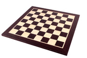 Echiquier en marqueterie de bois de Wengé et Sycomore - échiquier classique de Taille 4+