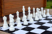 Pièces d'échecs Géantes en plastique pour Jardin et Exterieur (hauteur du roi 90 cm)