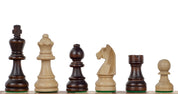 Les pièces d'échecs en bois STAUNTON de taille 5 avec 2 dames supplémentaires, en poly-sac
