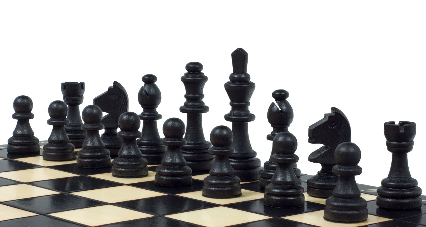 Jeu d'échecs MAGNETIQUE en bois de charme, pliant, de petite taille (28 x 28cm) - Ensemble Complet, couleur noire - Jeu d'échecs MAGNETIQUE en bois de charme, pliant, de petite taille (28 x 28cm) - Ensemble Complet, couleur noire
