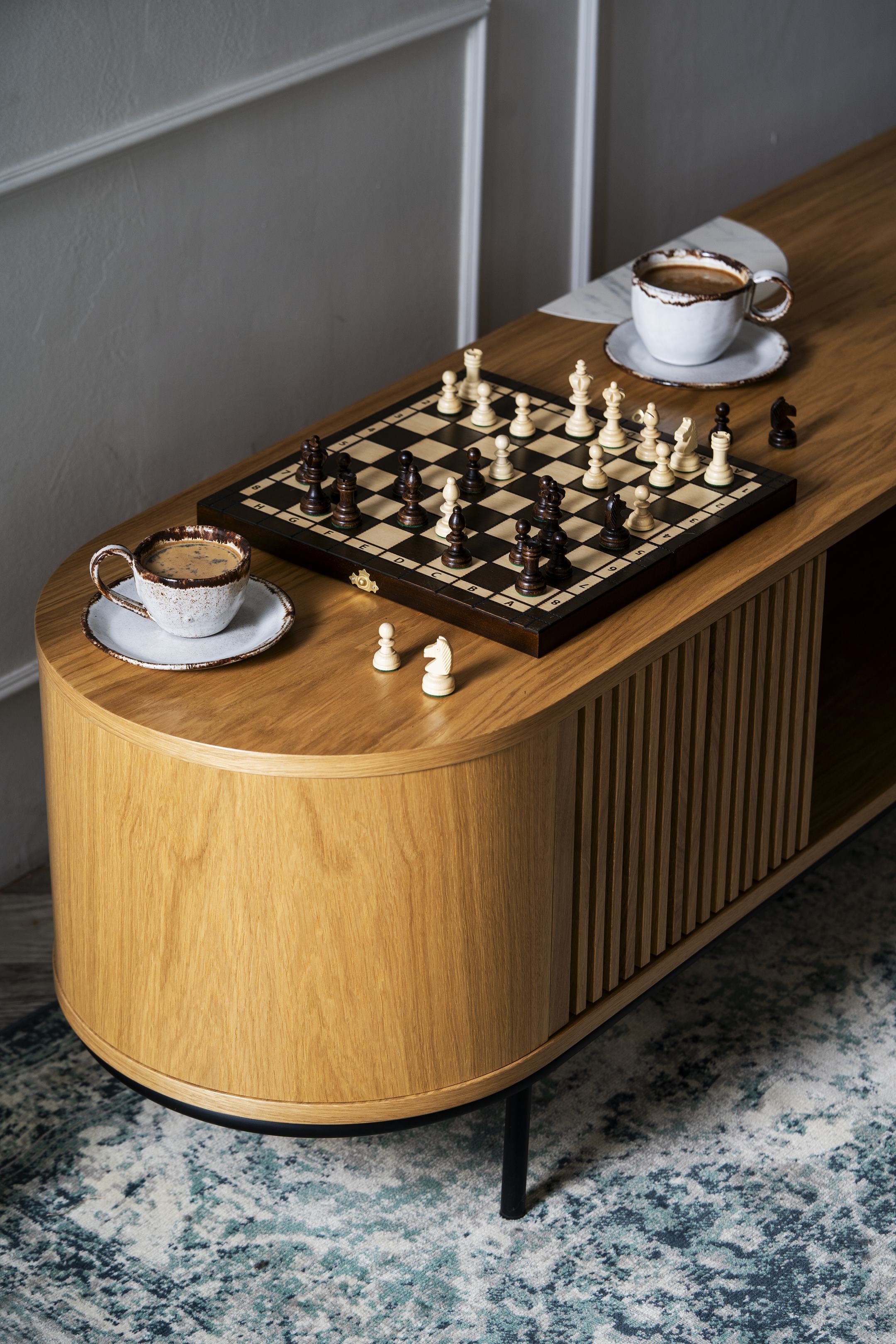 Jeu d'échecs OLYMPIQUE en bois de charme, de taille moyenne (35 x 35m) - Ensemble Complet - Jeu d'échecs OLYMPIQUE en bois de charme, de taille moyenne (35 x 35m) - Ensemble Complet