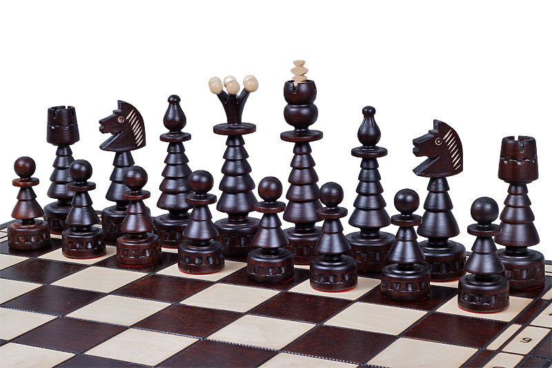 Jeu d'Echecs du SAPIN DE NOËL en bois de charme, de grande taille (60 x 60cm) - Jeu d'Echecs du SAPIN DE NOËL en bois de charme, de grande taille (60 x 60cm)