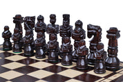 Jeu d'Echecs GLADIATEUR en bois de tilleul, de grande taille (59 x 59cm) - Ensemble Complet