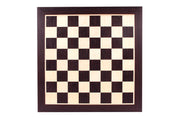 Echiquier en marqueterie de bois de Wengé et Sycomore - échiquier classique de Taille 4+