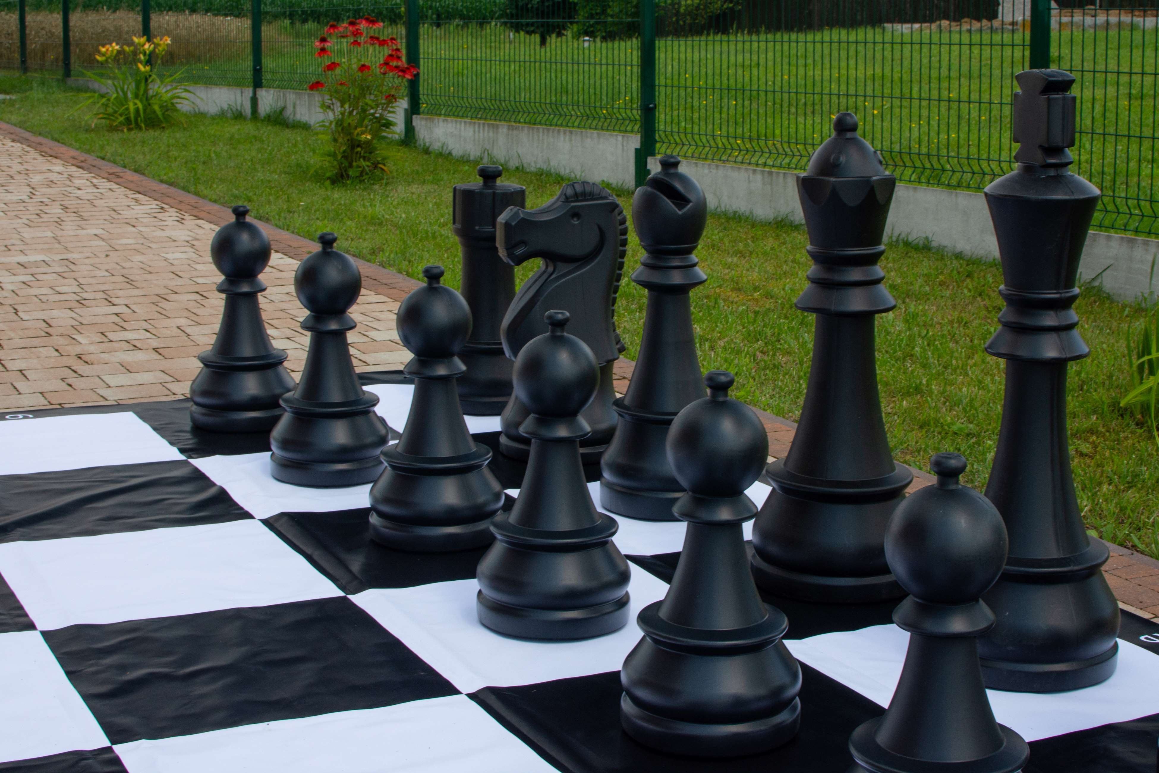 Pièces d'échecs Géantes en plastique pour Jardin et Exterieur (hauteur du roi 90 cm) - Pièces d'échecs Géantes en plastique pour Jardin et Exterieur (hauteur du roi 90 cm)