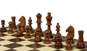 Jeu d'échecs d'entraînement pliant en bois , de grande taille (42 x 42cm) - Ensemble Complet
